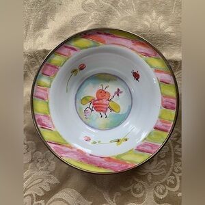 MacKenzie-Childs 6" Bee Bowl – Vintage